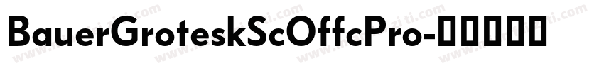 BauerGroteskScOffcPro字体转换