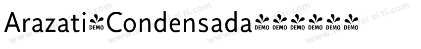 Arazati-Condensada字体转换