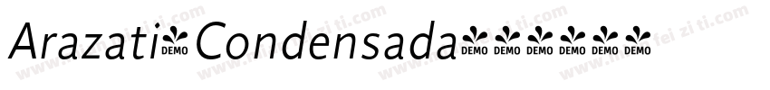 Arazati-Condensada字体转换