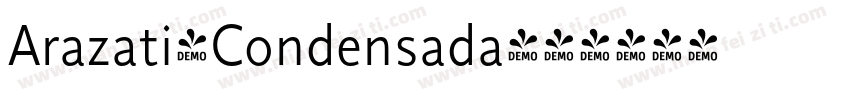 Arazati-Condensada字体转换