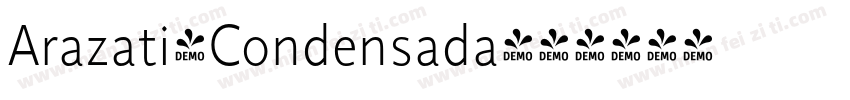 Arazati-Condensada字体转换