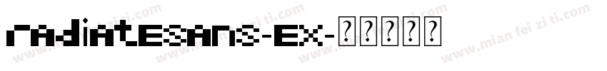 radiatesans-ex字体转换