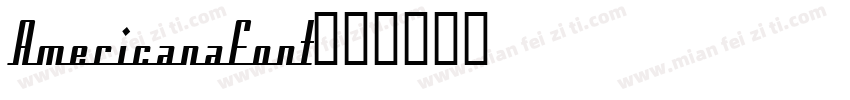AmericanaFont字体转换