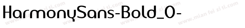 HarmonySans-Bold_0字体转换