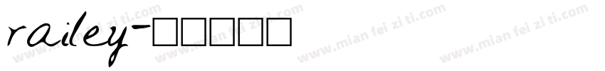railey字体转换