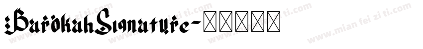 BarokahSignature字体转换