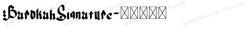 BarokahSignature字体转换