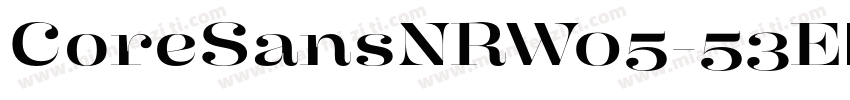 CoreSansNRW05-53ExMe字体转换