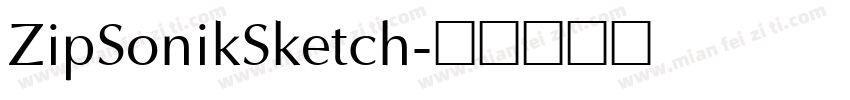 ZipSonikSketch字体转换