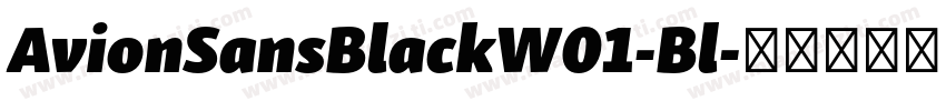 AvionSansBlackW01-Bl字体转换