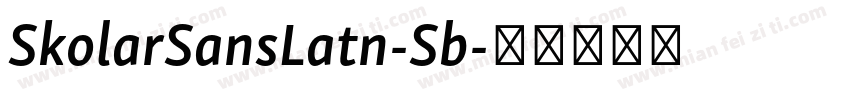 SkolarSansLatn-Sb字体转换