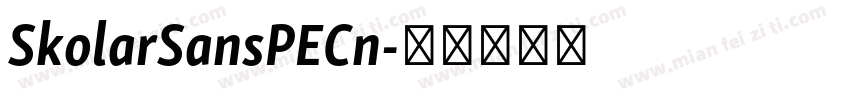 SkolarSansPECn字体转换