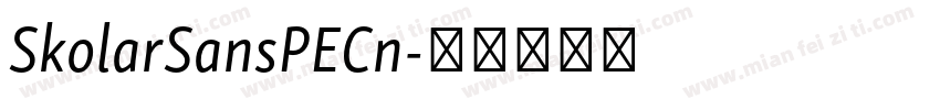 SkolarSansPECn字体转换