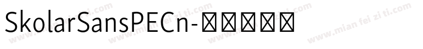 SkolarSansPECn字体转换