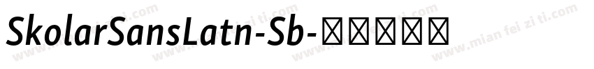 SkolarSansLatn-Sb字体转换