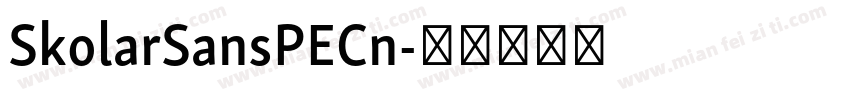 SkolarSansPECn字体转换