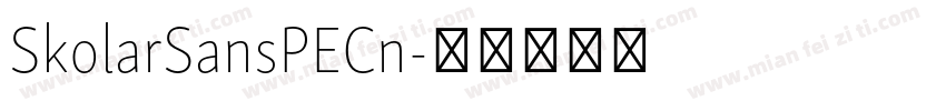 SkolarSansPECn字体转换