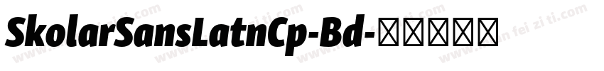 SkolarSansLatnCp-Bd字体转换