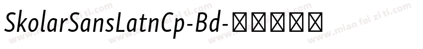 SkolarSansLatnCp-Bd字体转换