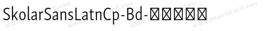 SkolarSansLatnCp-Bd字体转换