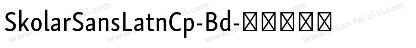 SkolarSansLatnCp-Bd字体转换