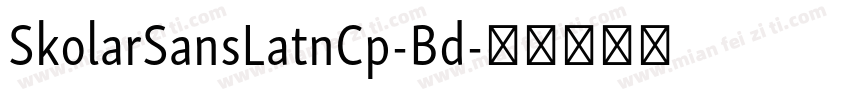 SkolarSansLatnCp-Bd字体转换