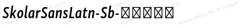 SkolarSansLatn-Sb字体转换