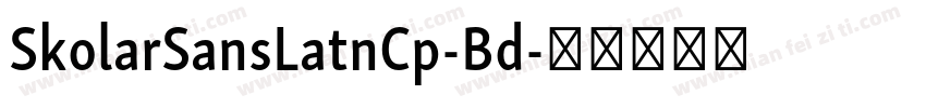 SkolarSansLatnCp-Bd字体转换