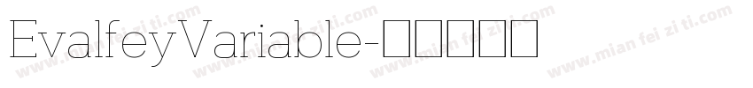 EvalfeyVariable字体转换