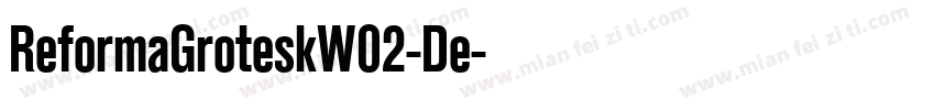 ReformaGroteskW02-De字体转换