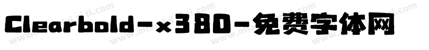 Clearbold-x380字体转换