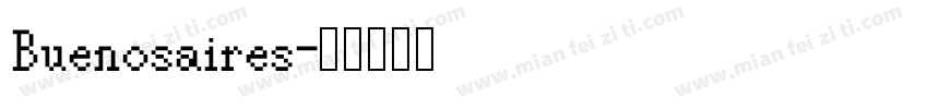 Buenosaires字体转换