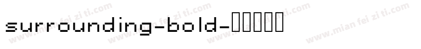 surrounding-bold字体转换