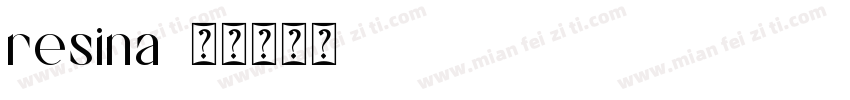 resina字体转换