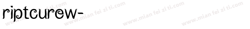riptcurew字体转换