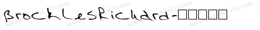 BrocklesRichard字体转换