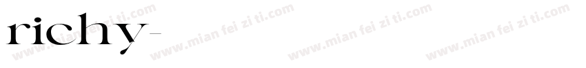 richy字体转换
