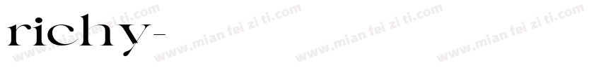 richy字体转换