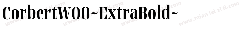 CorbertW00-ExtraBold字体转换