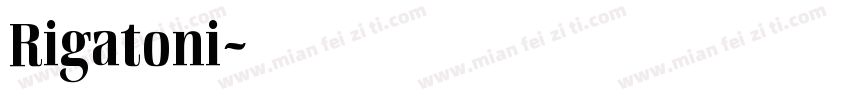 Rigatoni字体转换