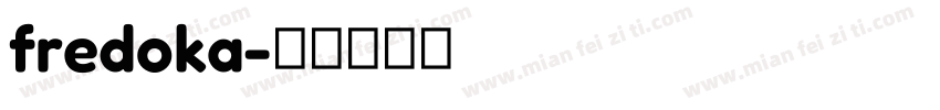 fredoka字体转换