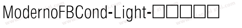 ModernoFBCond-Light字体转换