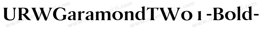 URWGaramondTW01-Bold字体转换