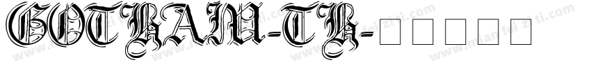 GOTHAM-TH字体转换