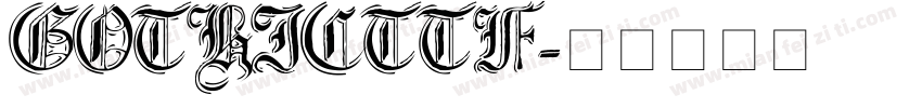 GOTHICTTF字体转换