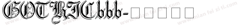 GOTHICbbb字体转换