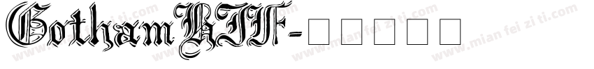 GothamHIF字体转换