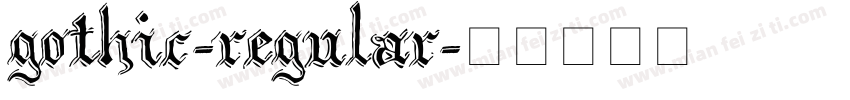 gothic-regular字体转换