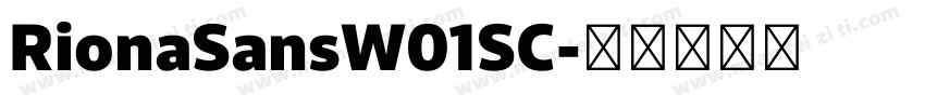 RionaSansW01SC字体转换