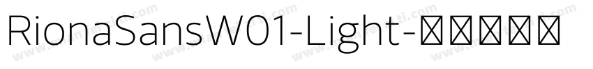 RionaSansW01-Light字体转换